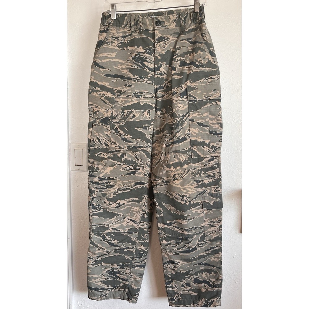 US Air Force Camo Cargo Pants Men's 30R USAF Camouflage Pattern Utility Trouser